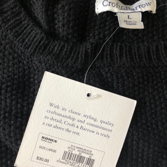 Kohl’s Croft & Barrow Sweater size L - Picture 2 of 6